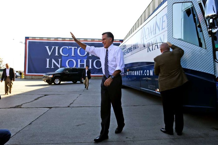 Ứng cử viên Mitt Romney cũng tới vận động tranh cử ở bang Ohio.